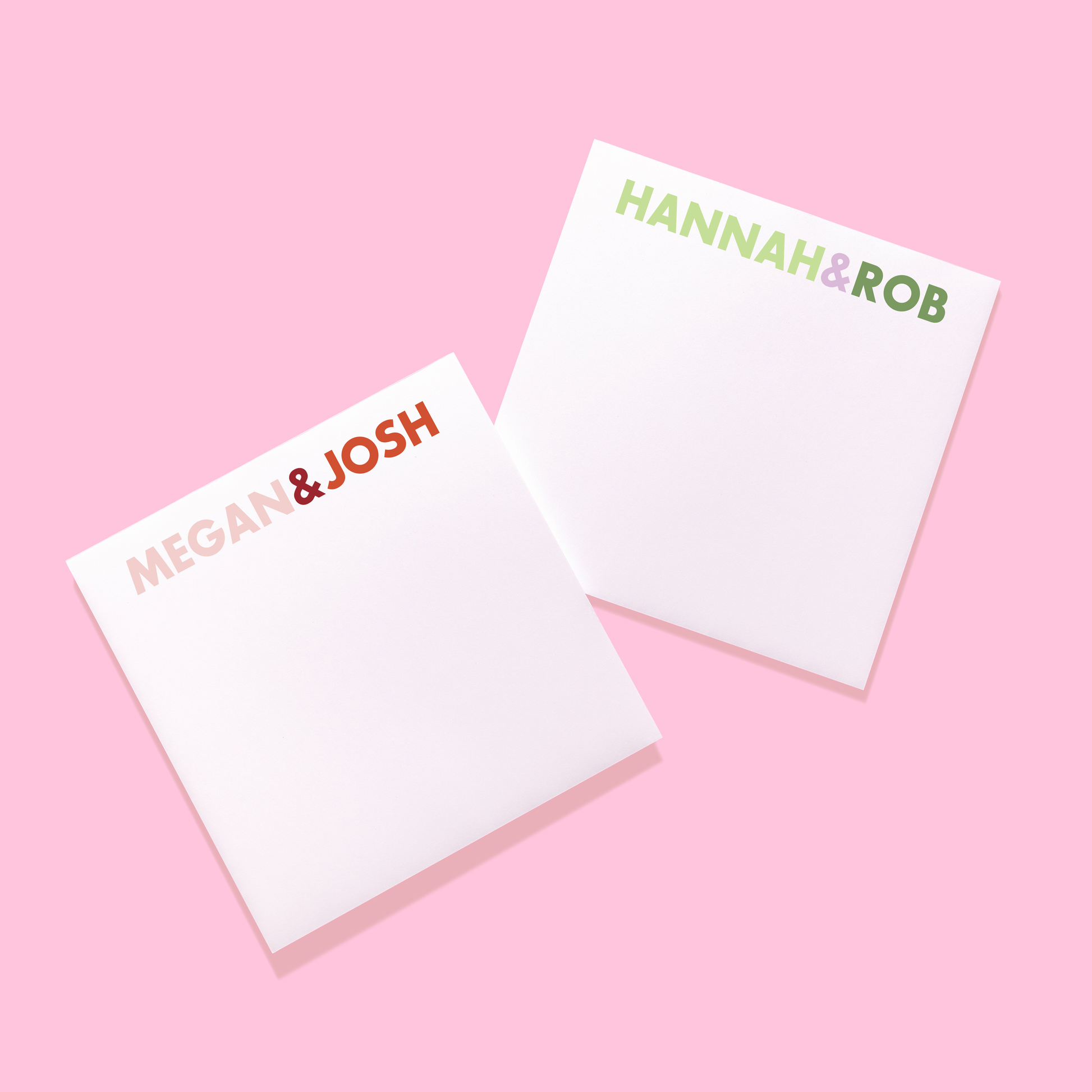 Couples Personalized Notepad