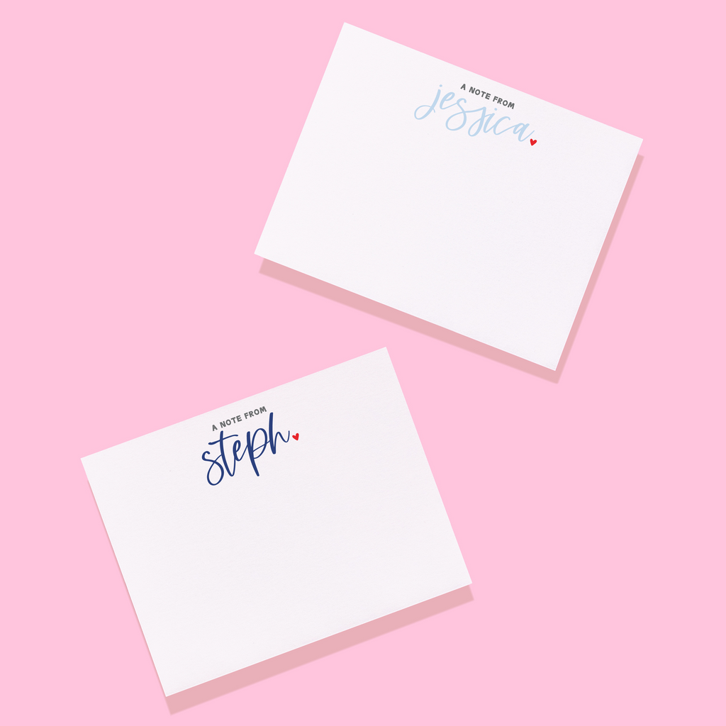 A Note From Personalized Stationery