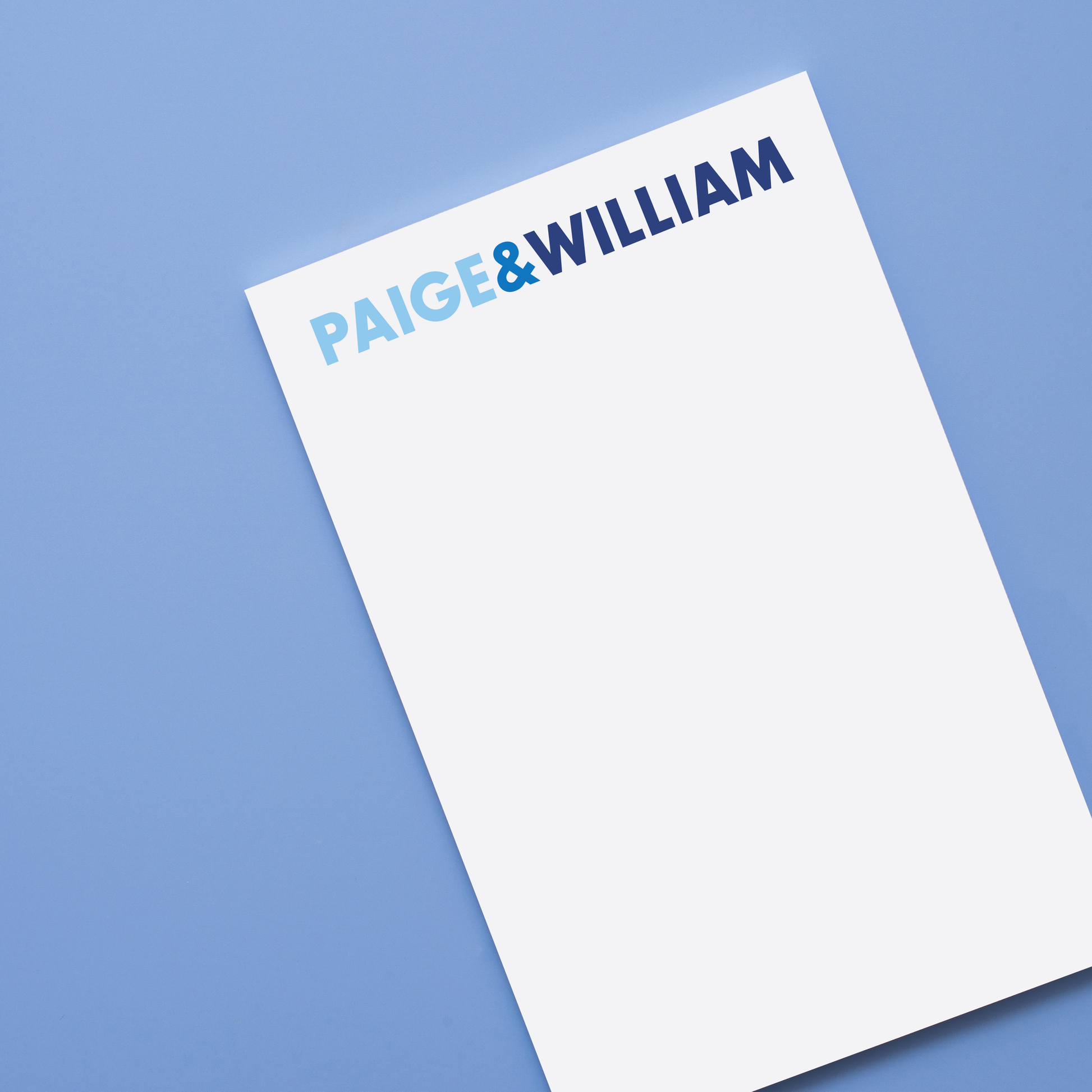 Couples Personalized Notepad