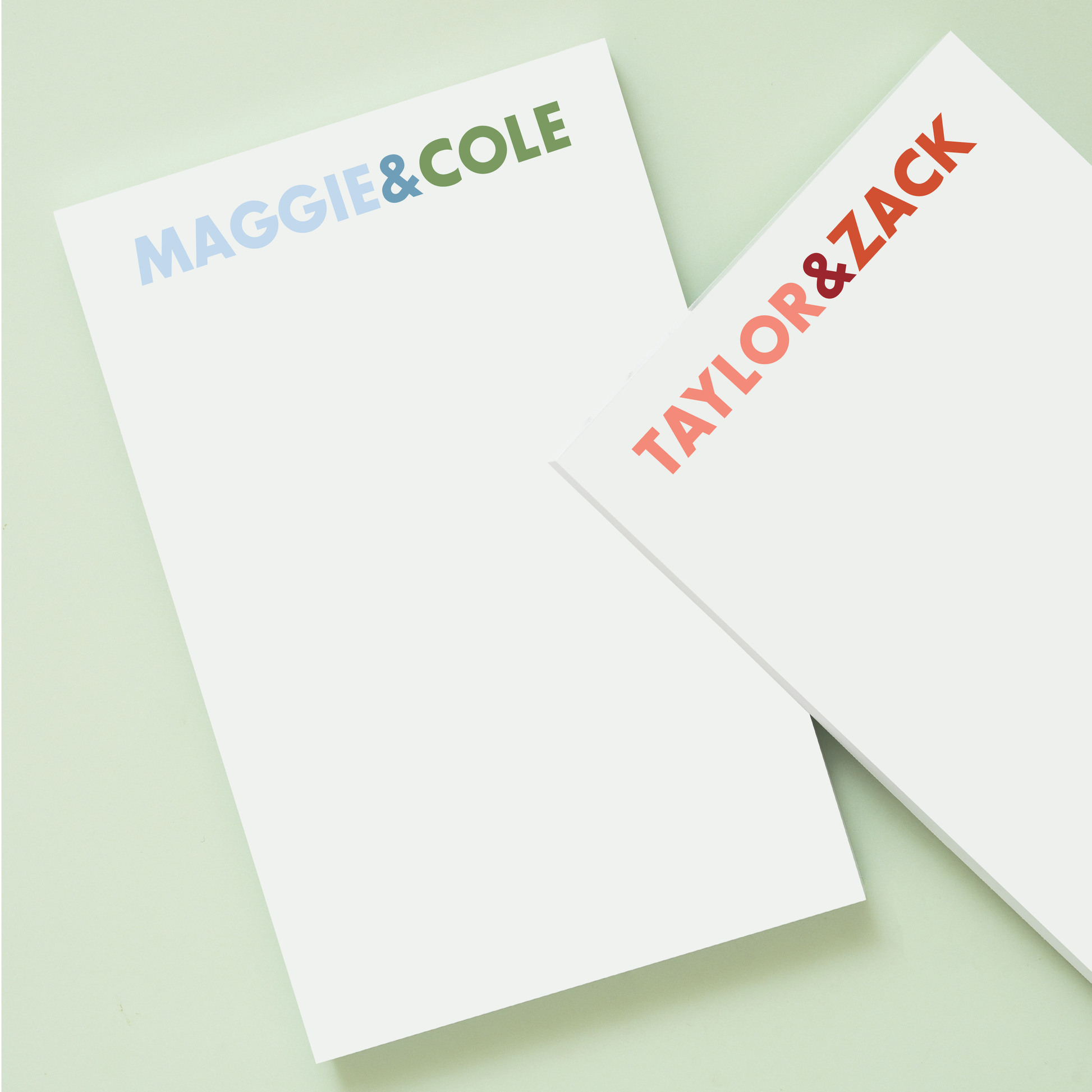 Couples Personalized Notepad