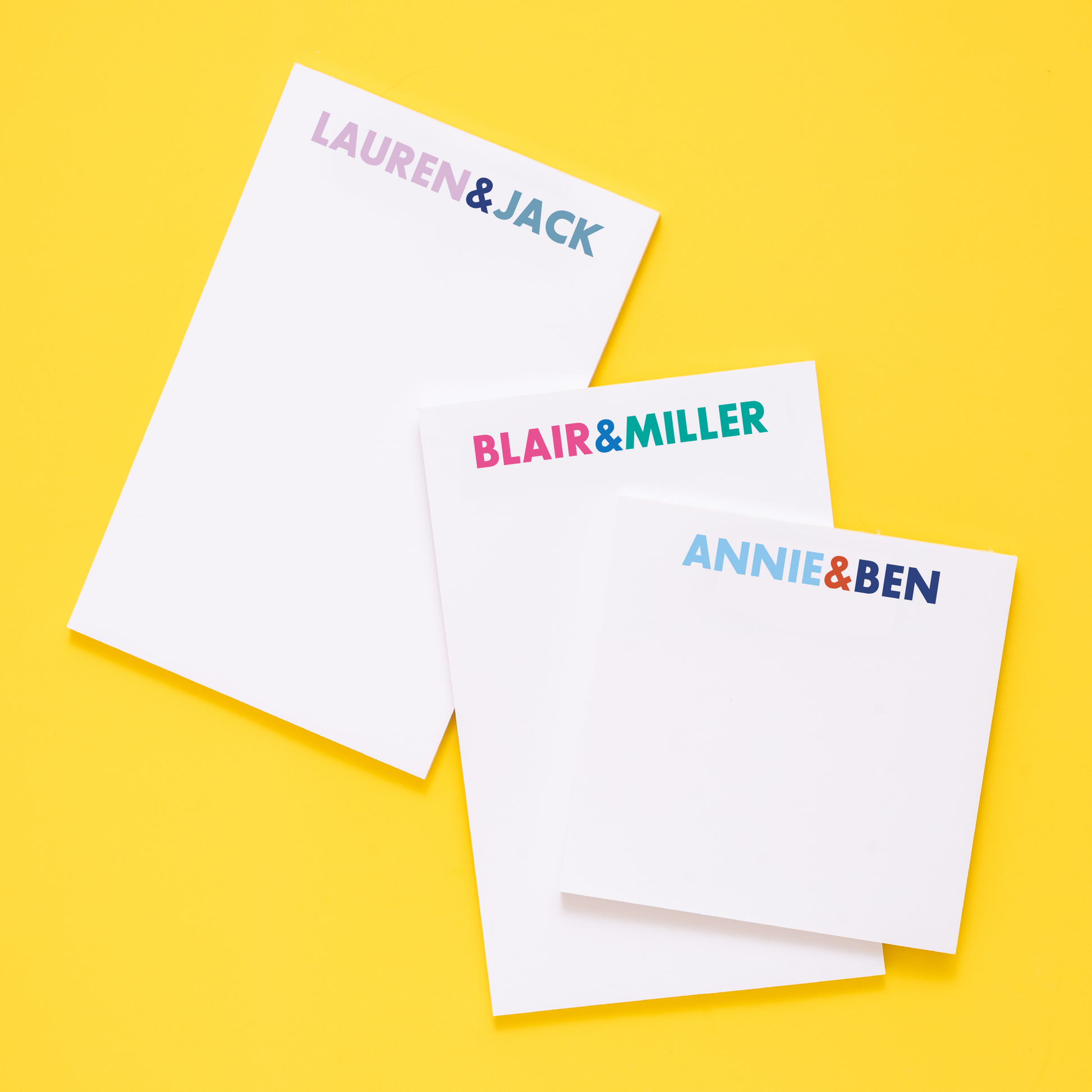 Couples Personalized Notepad