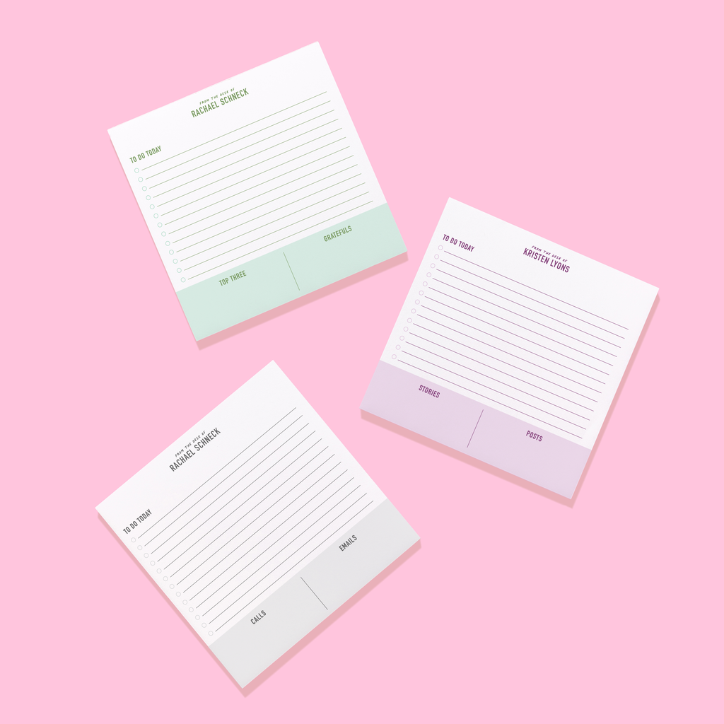 Corporate From the Desk of Large Square Notepad
