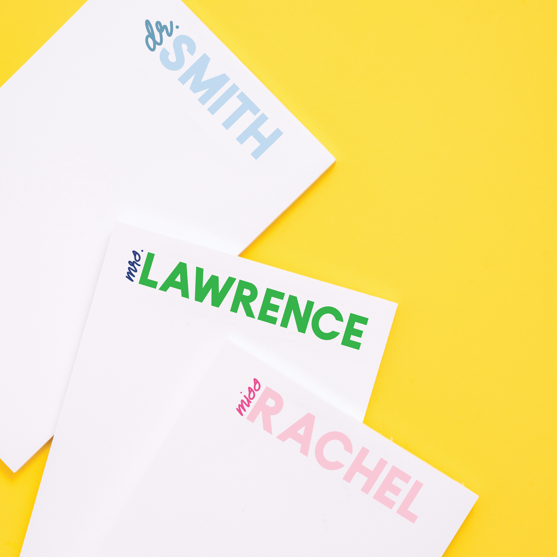 Personalized Teacher Notepad