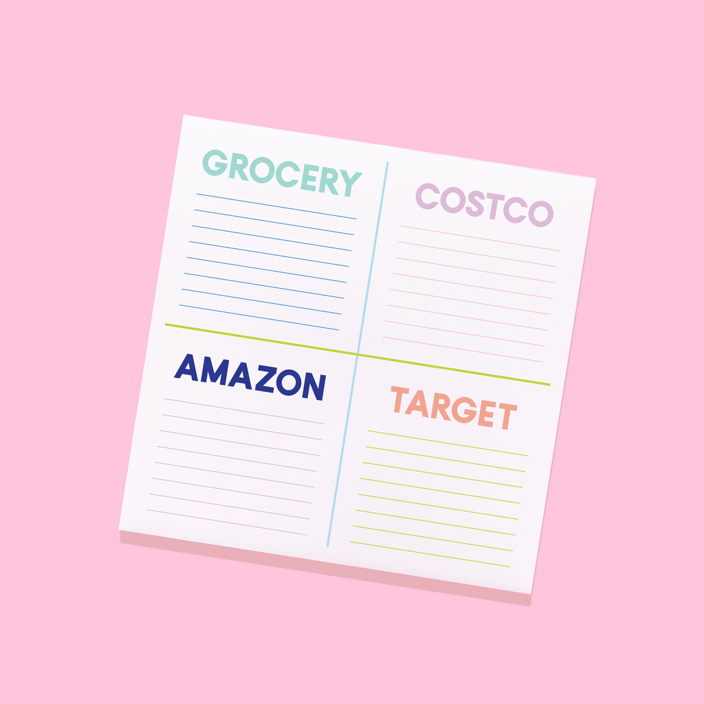 Personalized 4 Store Grocery List