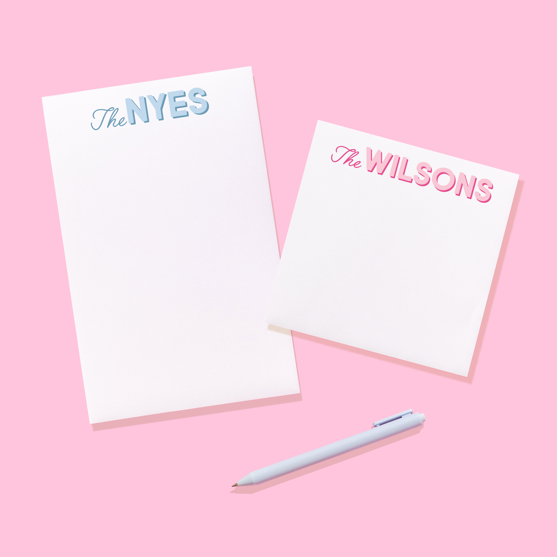 Family Modern Classics Personalized Notepad
