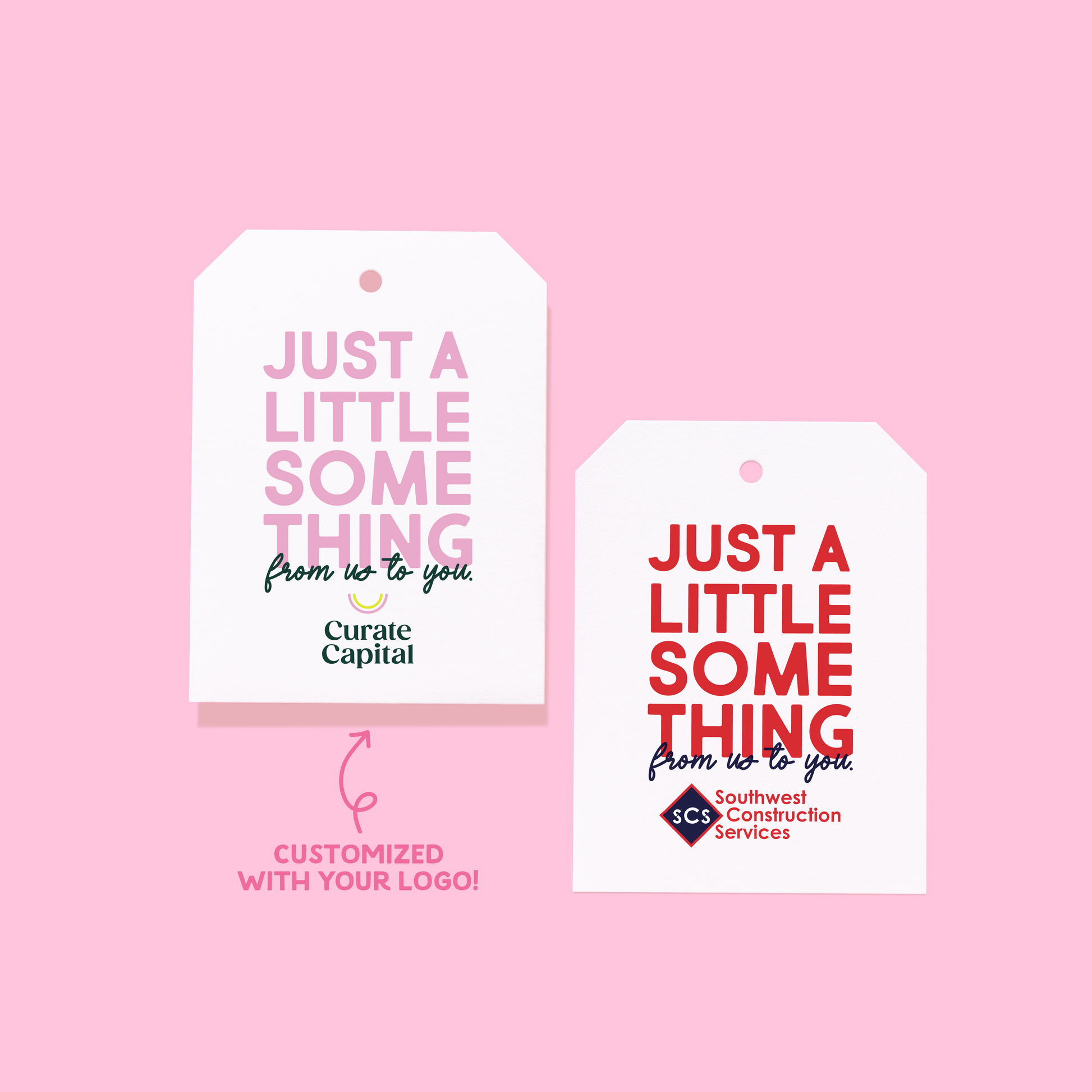 Personalized Branded Just a Little Something Gift Tags