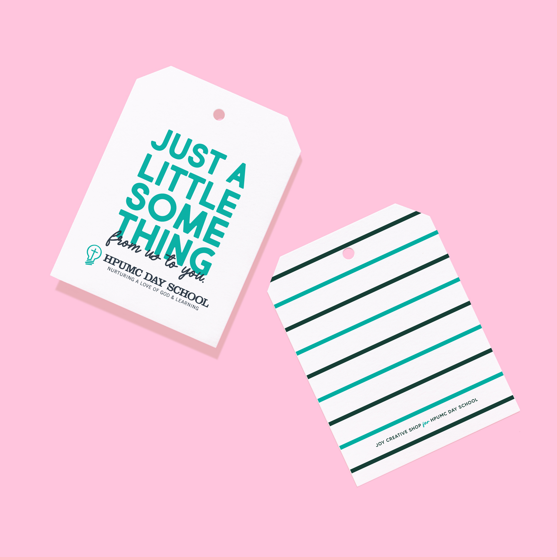Personalized Branded Just a Little Something Gift Tags