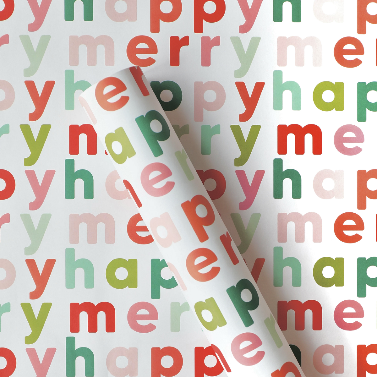 Holiday Gift Wrap - Merry Happy