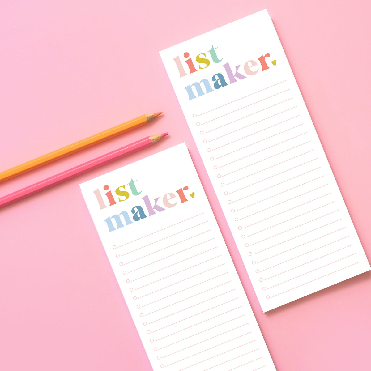 List Maker Notepad - Pastel