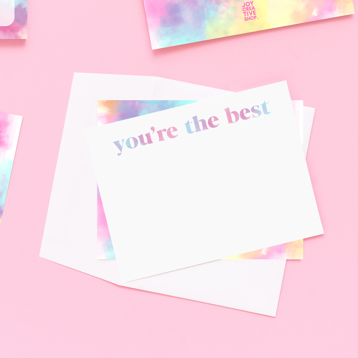You&#39;re the Best Tie Dye Notecards
