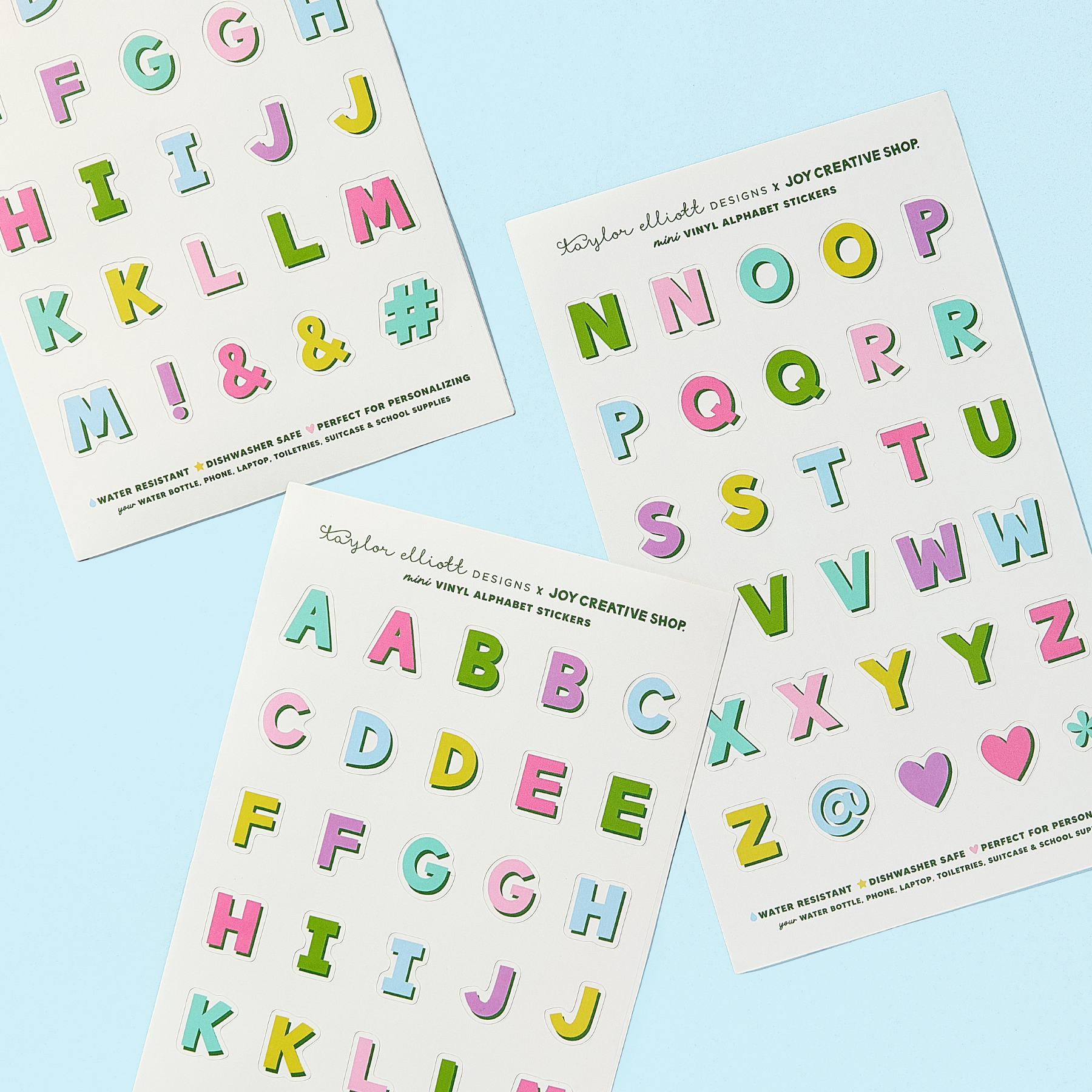 JCS x TED Mini Alphabet Stickers