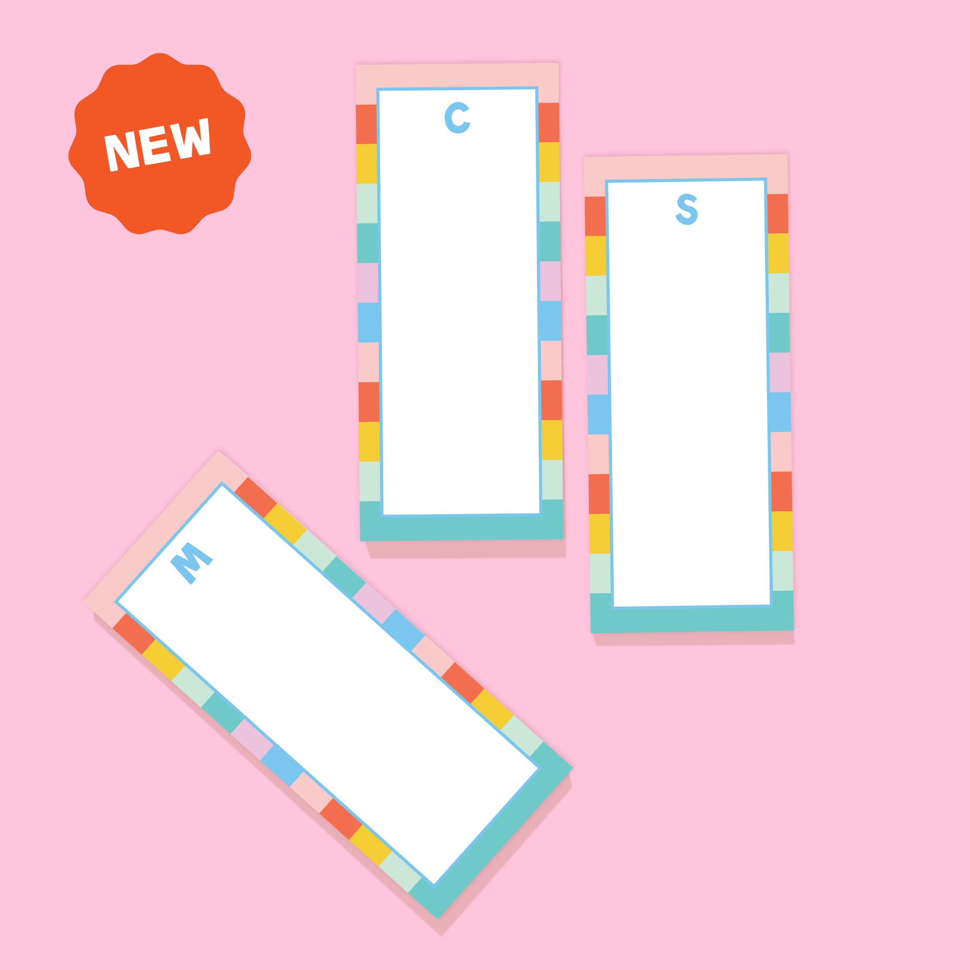 Spring Fling Initial Monogram Notepad