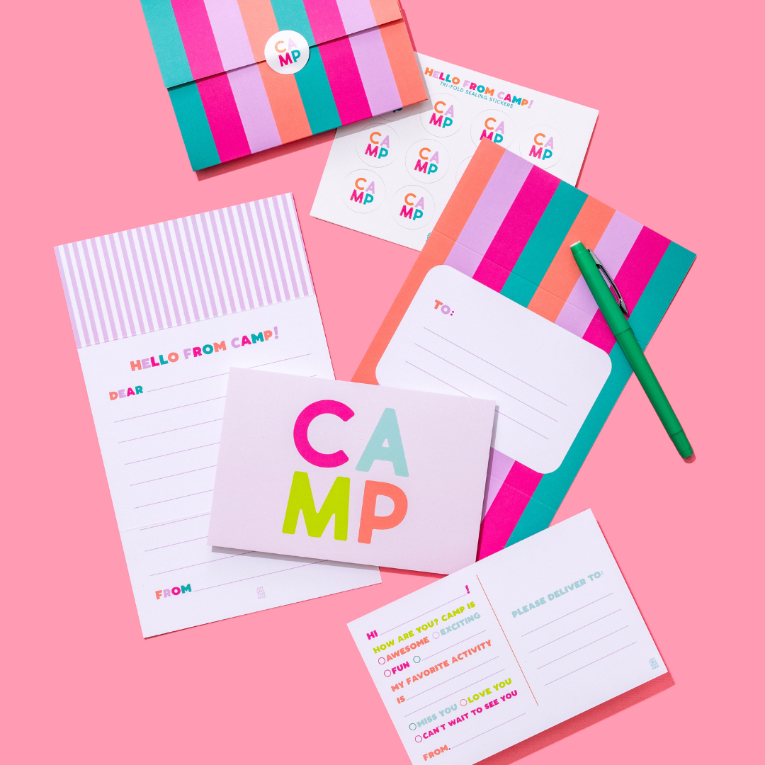 Camp Tri-fold - Pink