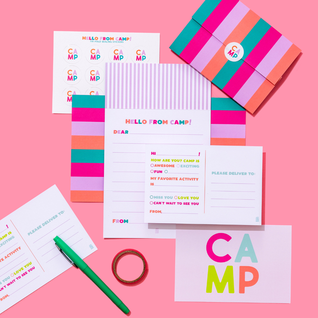 Camp Tri-fold - Pink