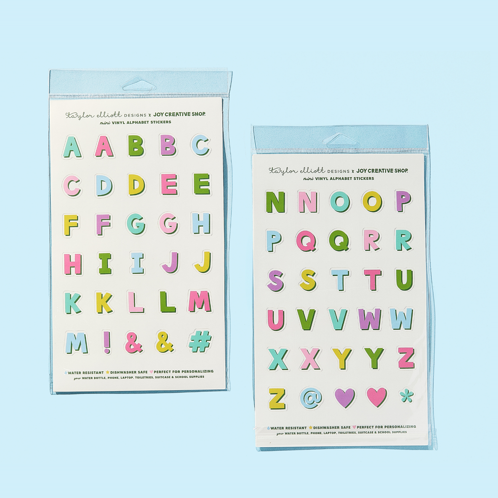 JCS x TED Mini Alphabet Stickers