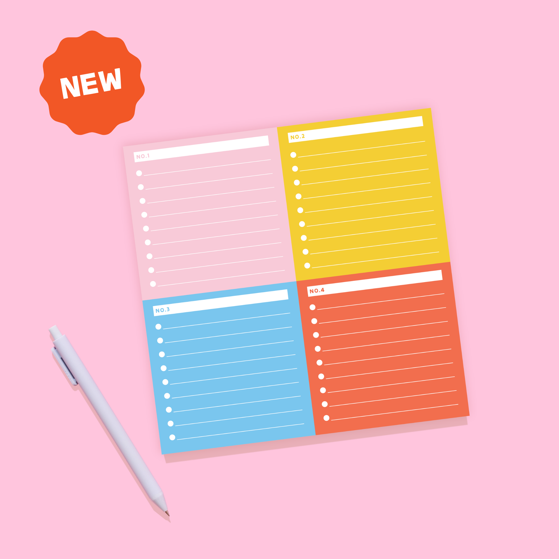 Spring Fling 4 Part List Making Notepad