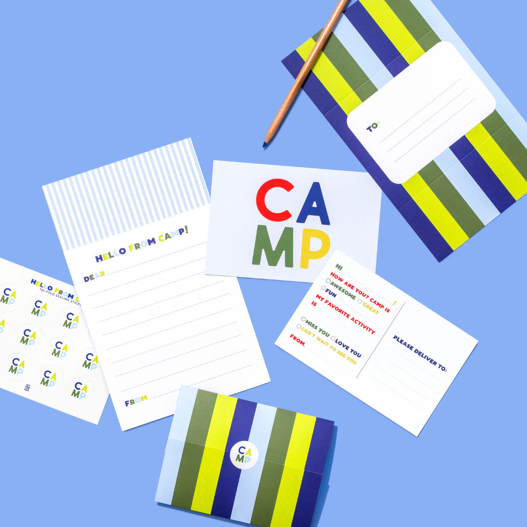 Camp Tri-fold - Blue