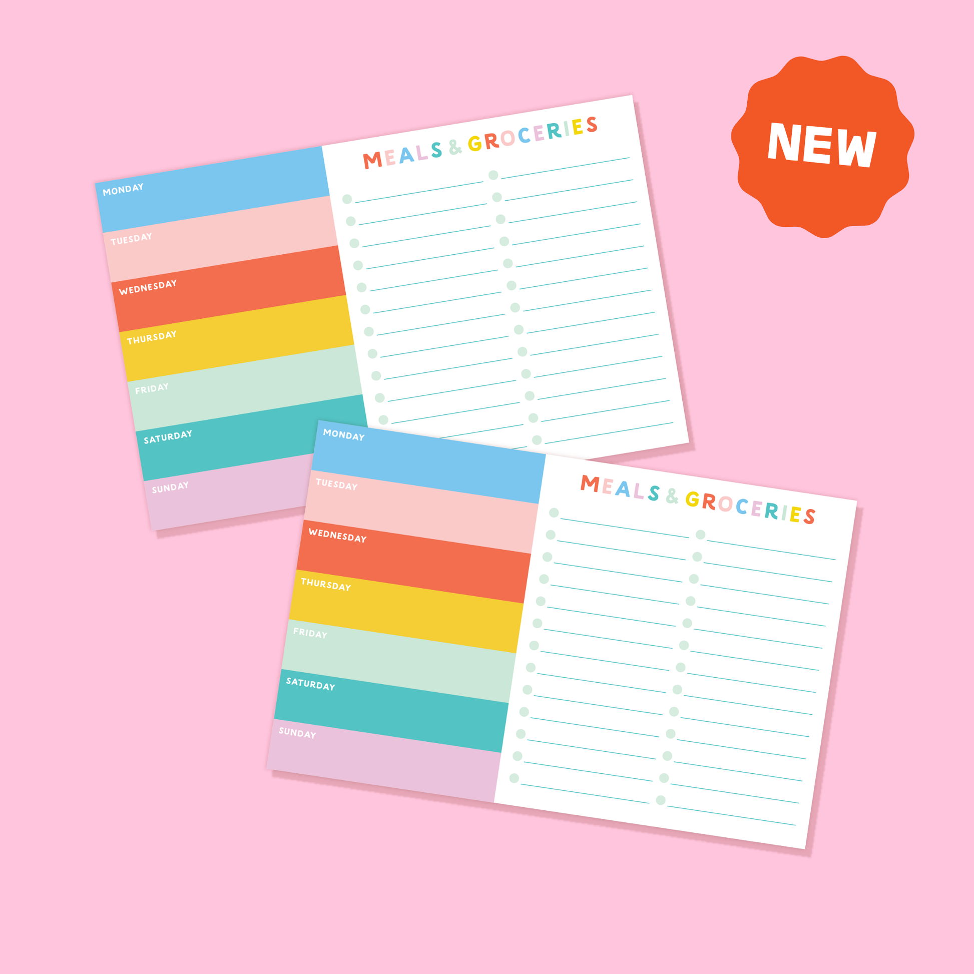 Spring Fling Meals & Groceries Planner