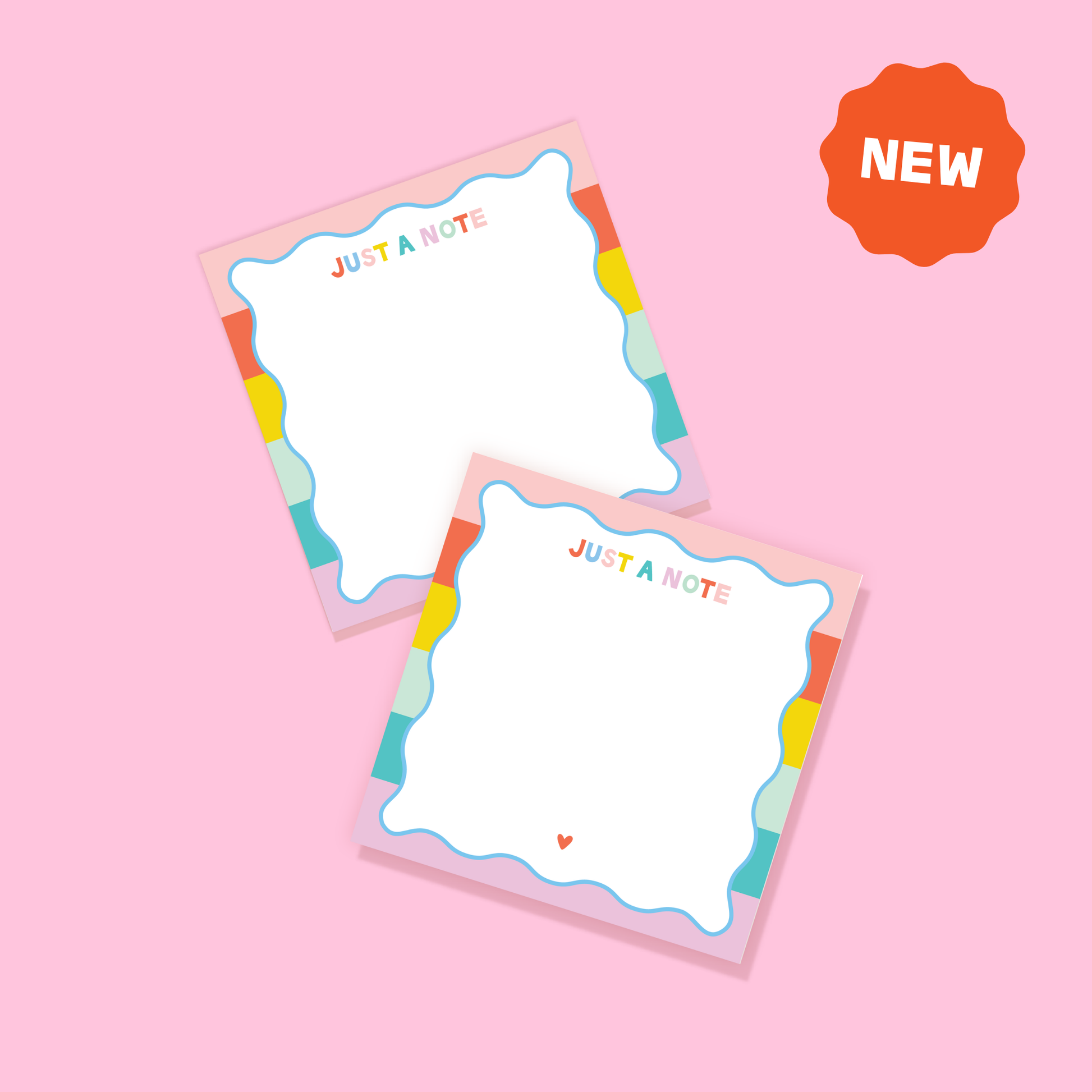 Spring Fling Notes Wavy Notepad