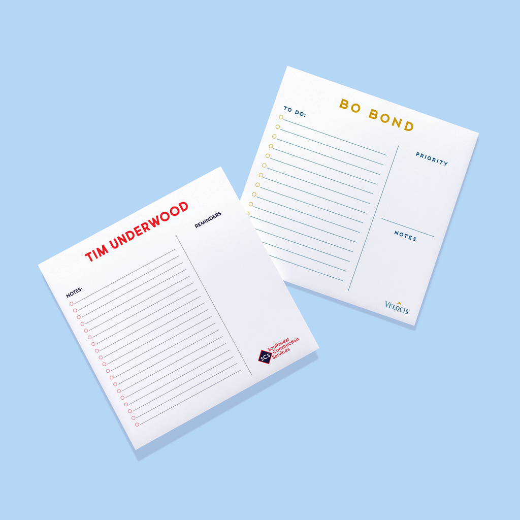 Personalized Branded Task Notepad
