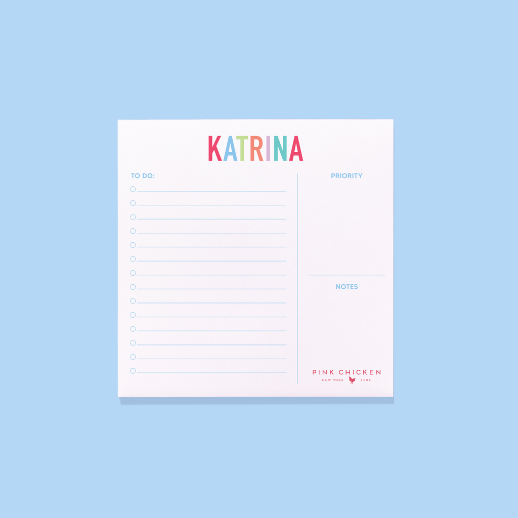 Personalized Branded Task Notepad