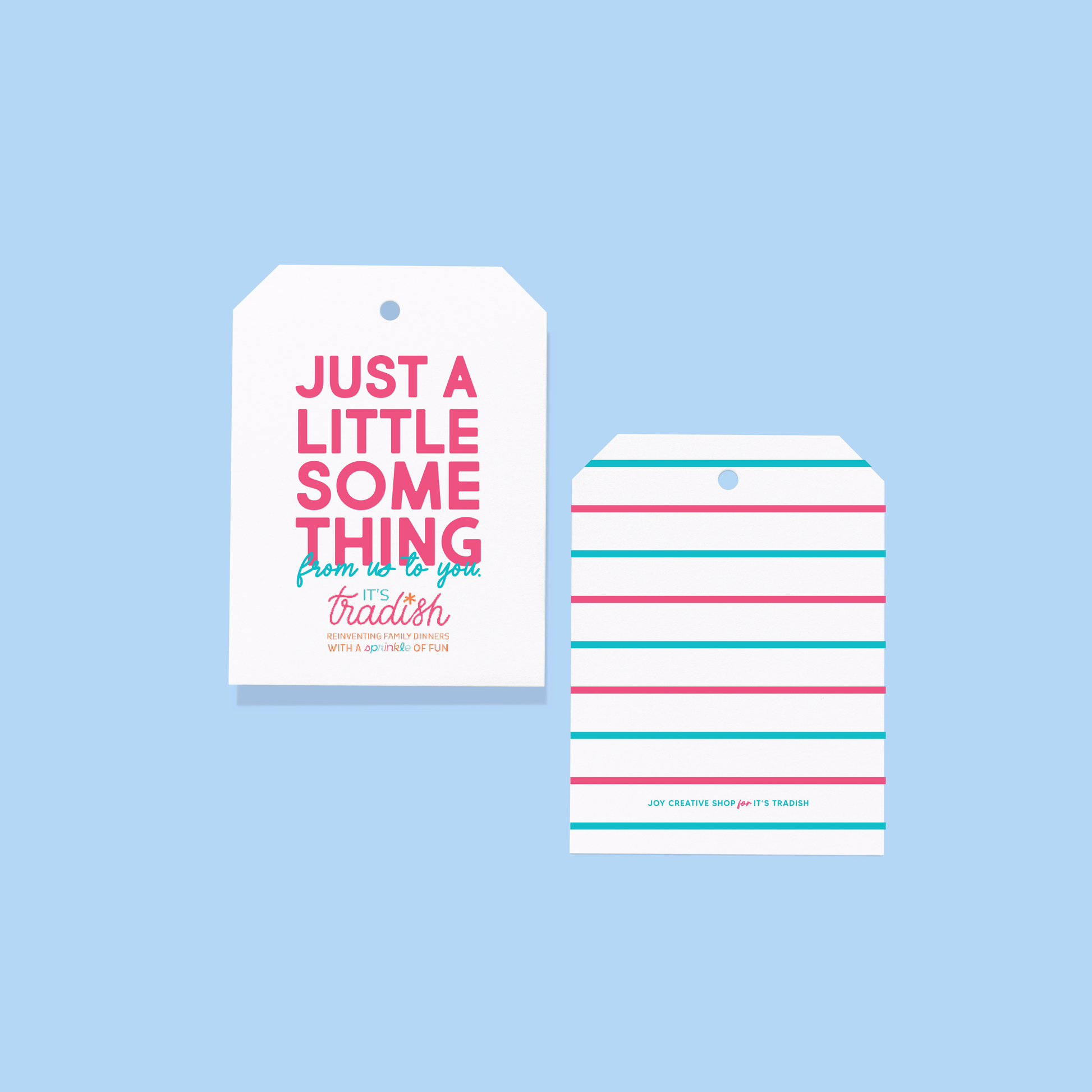 Personalized Branded Just a Little Something Gift Tags