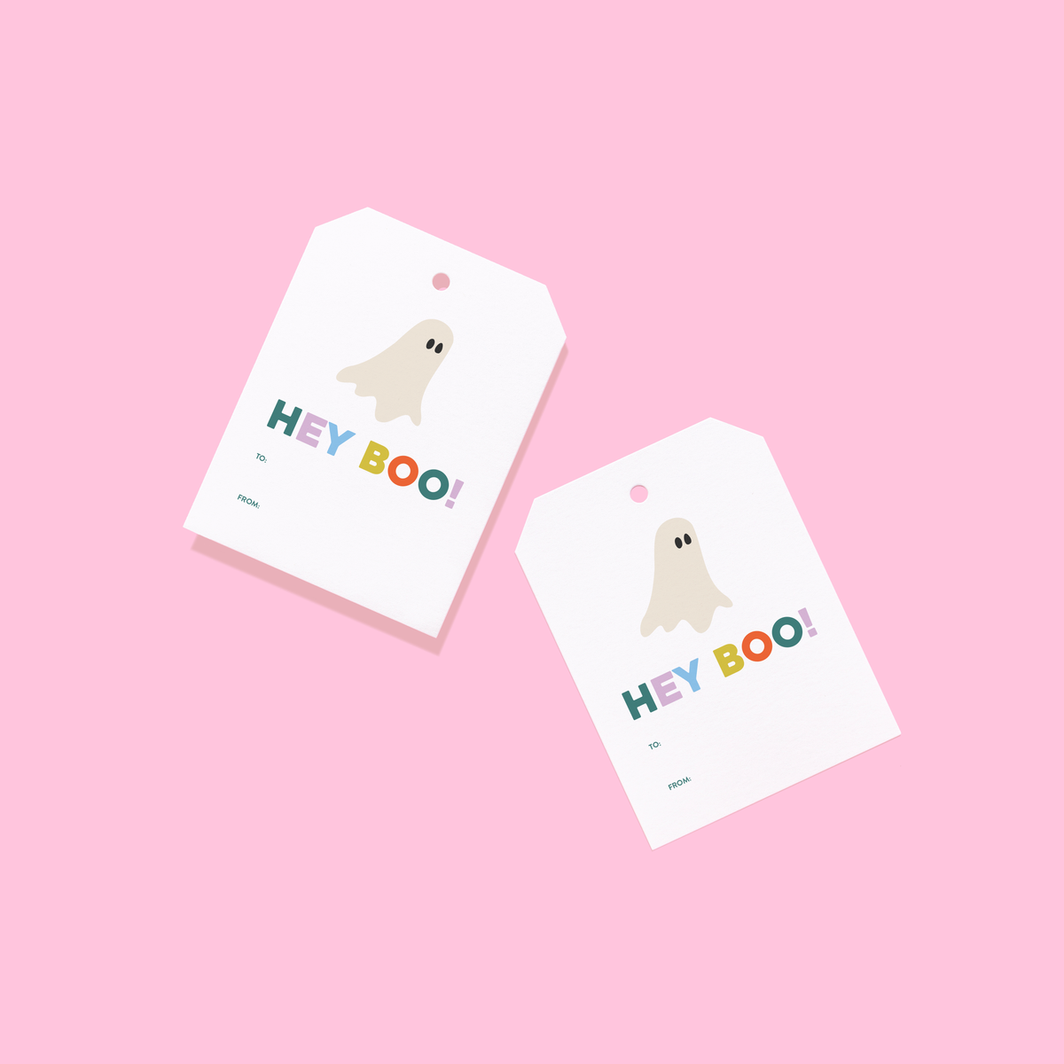 Fall & Halloween HEY BOO Gift Tags