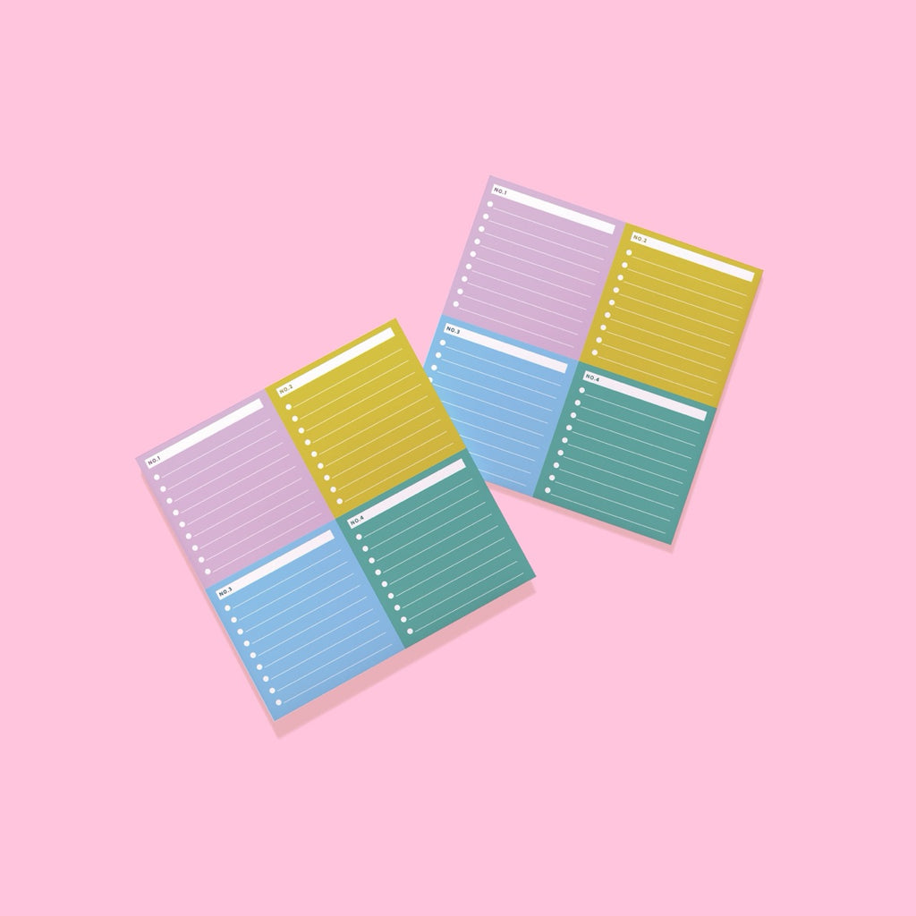 Fall 4 Part List Making Notepad