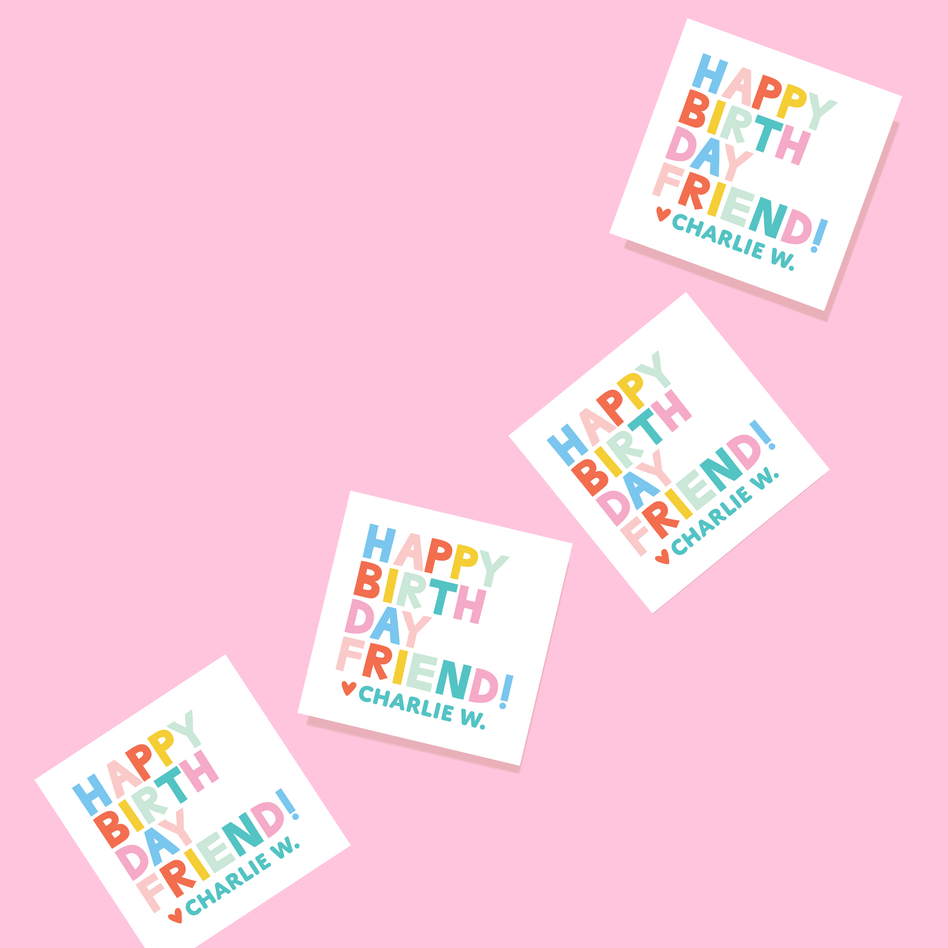 Spring Fling Happy Birthday Stickers