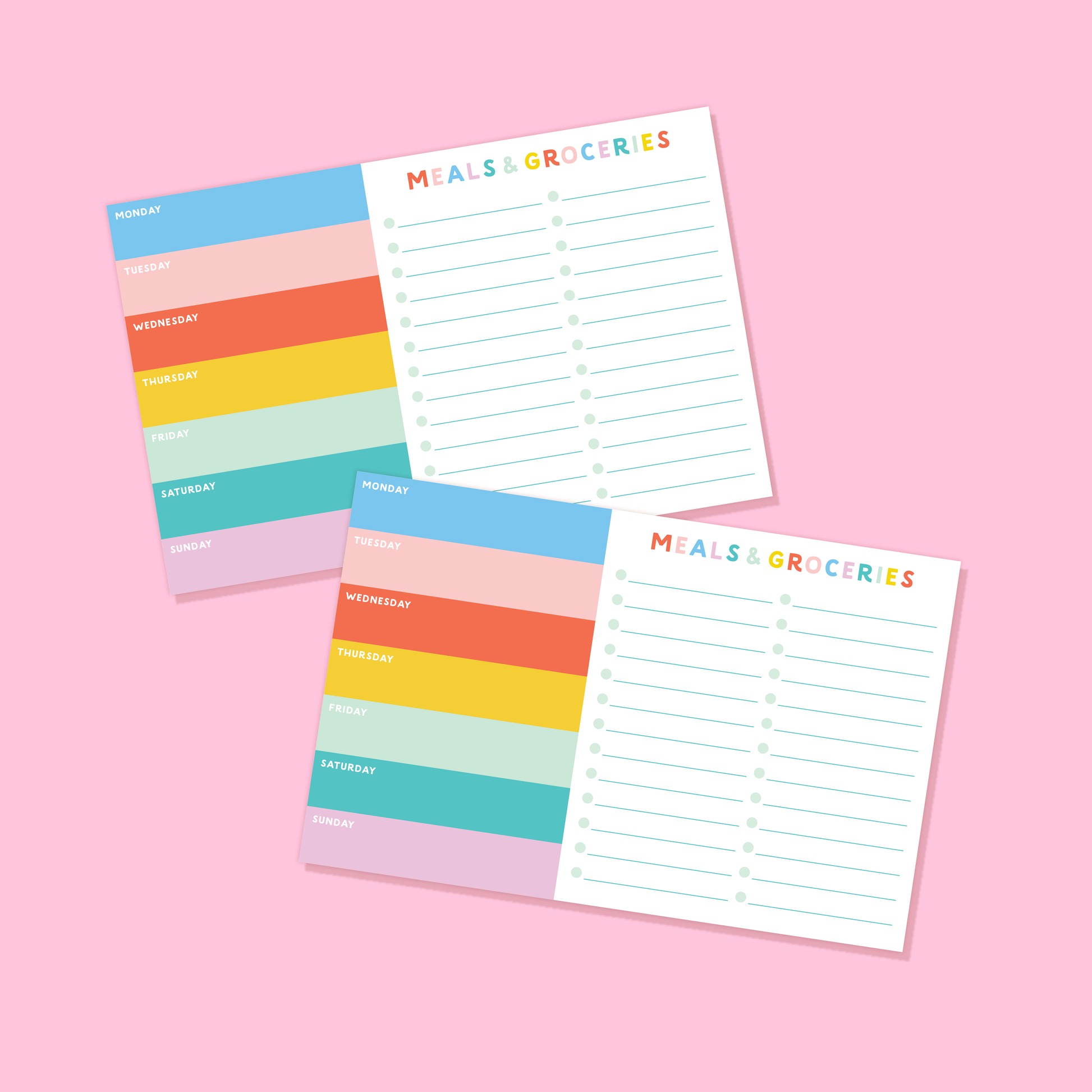 Spring Fling Meals & Groceries Planner