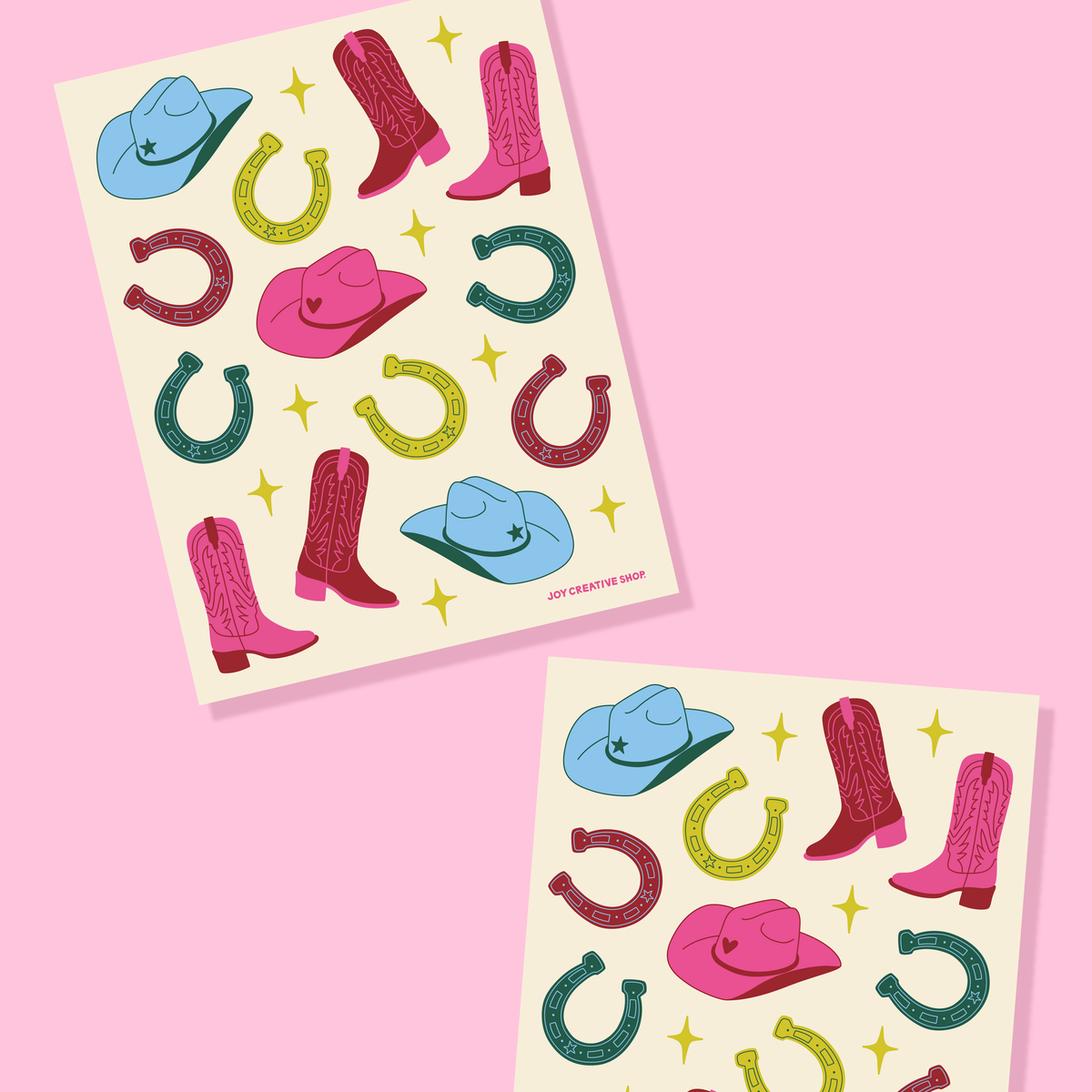 Texas / Cowgirl Sealing Stickers