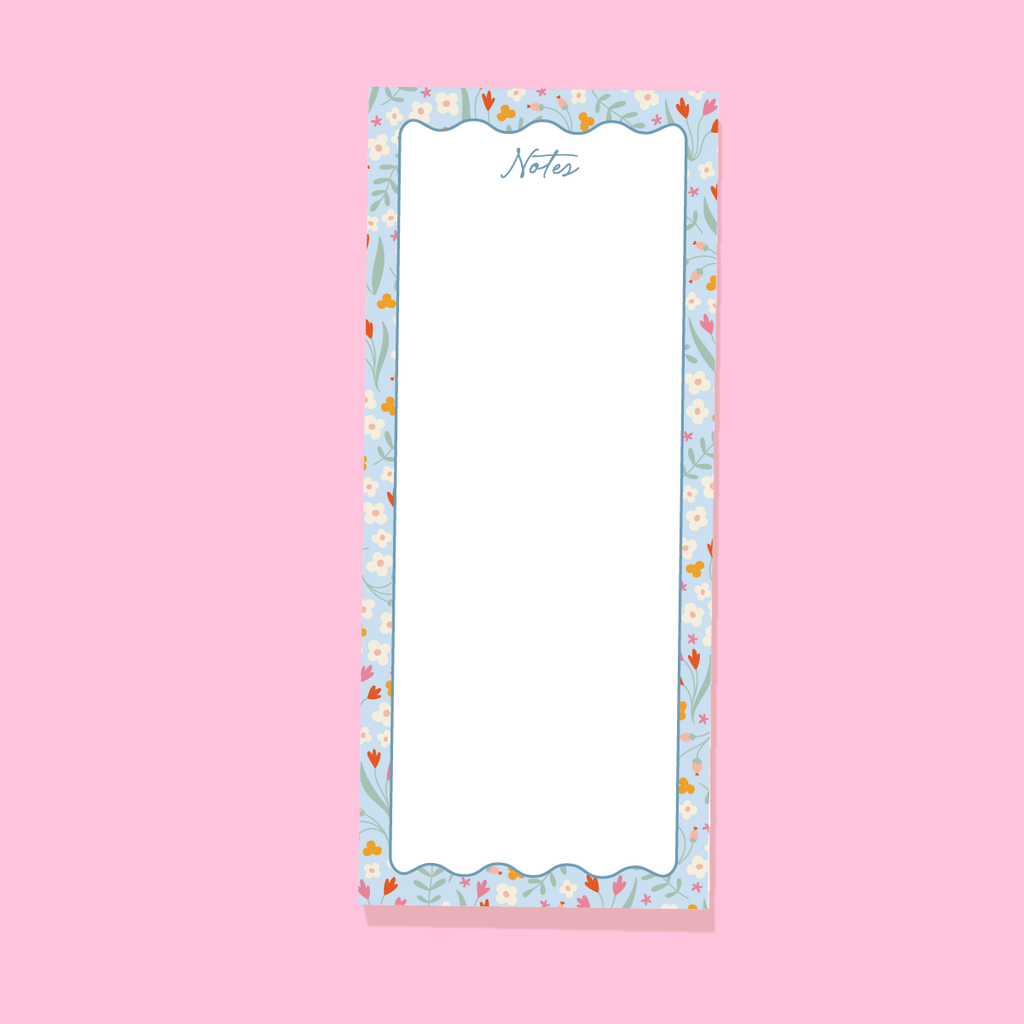 Floral Tall & Skinny Notepad