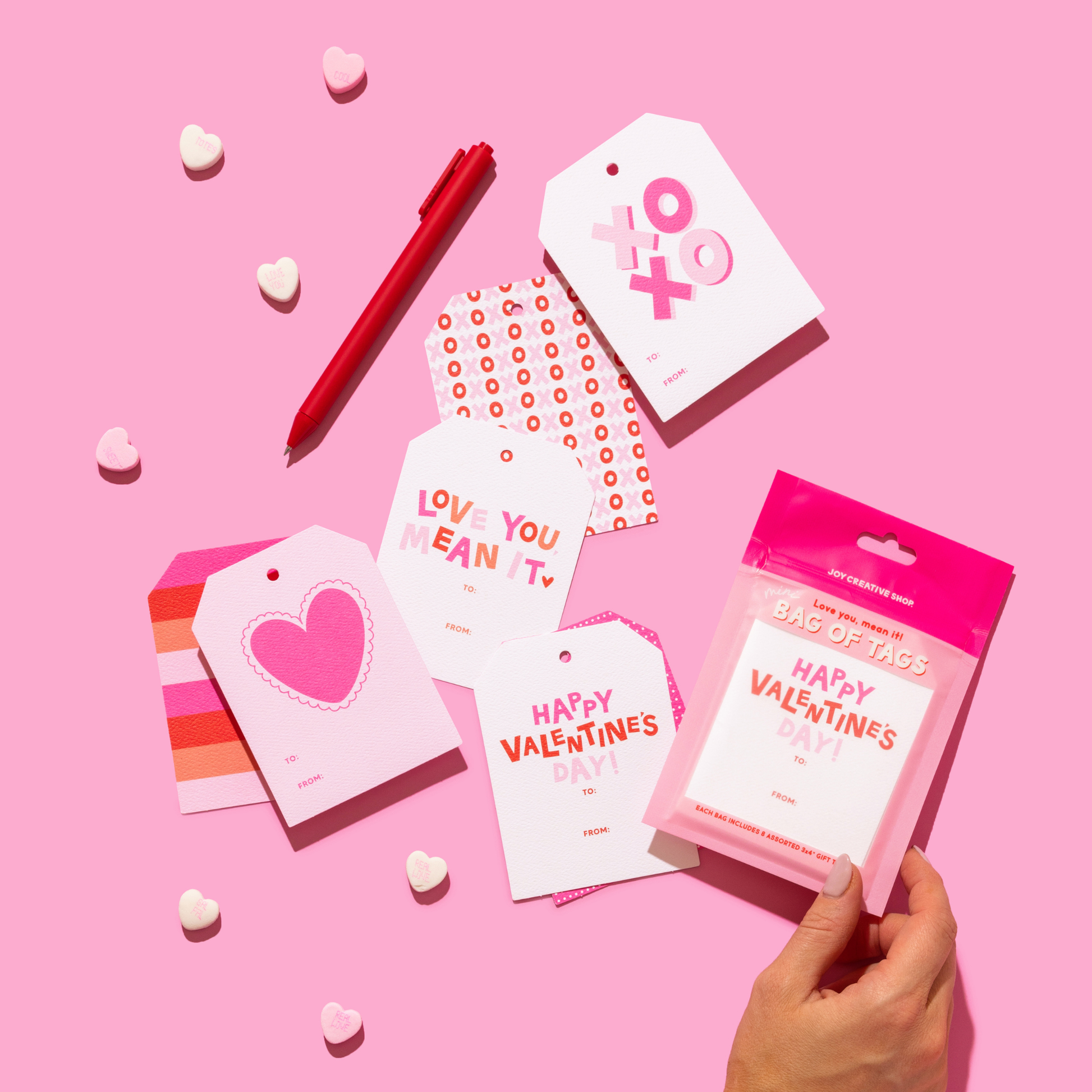 Mini Bag of Tags - Valentine's Day