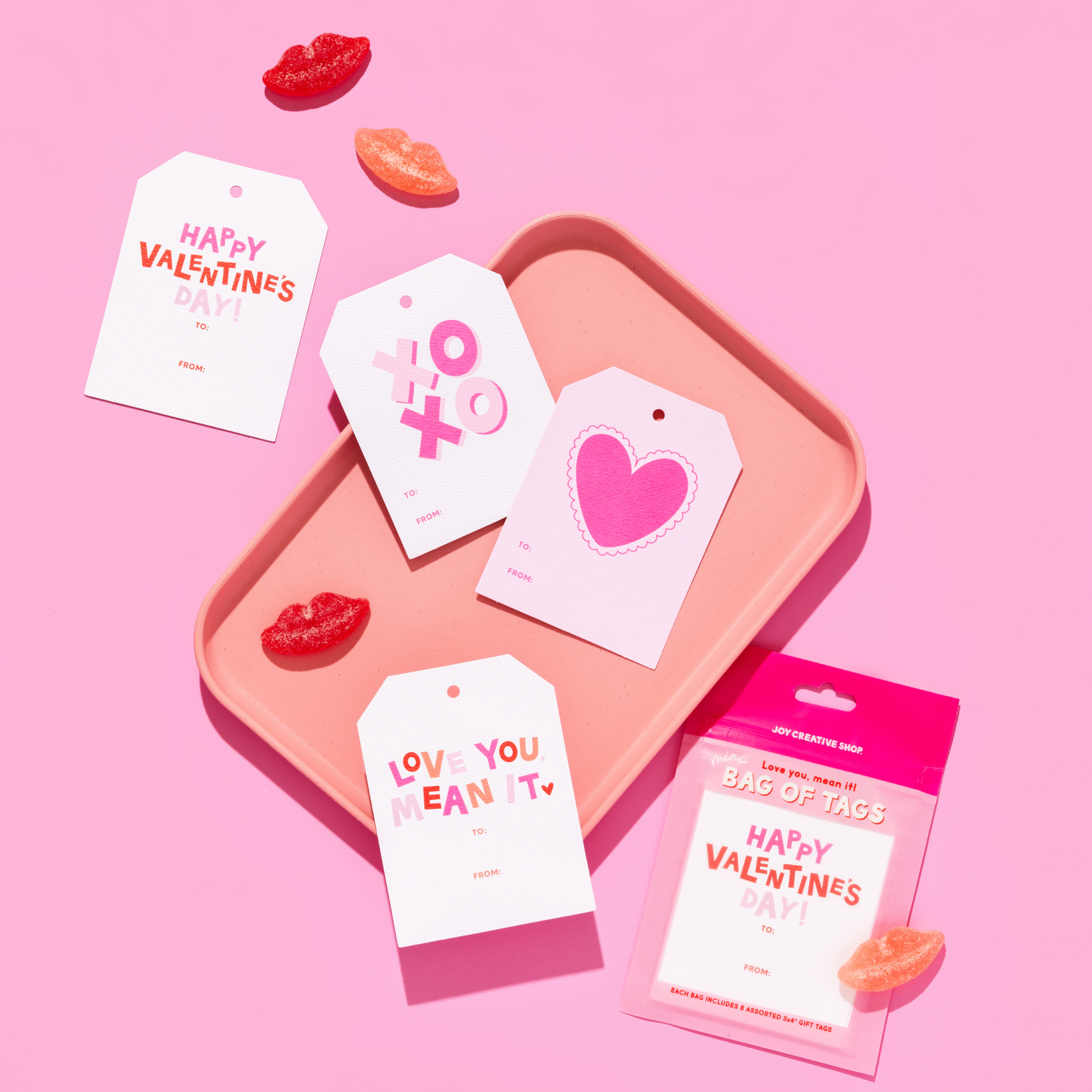 Mini Bag of Tags - Valentine's Day