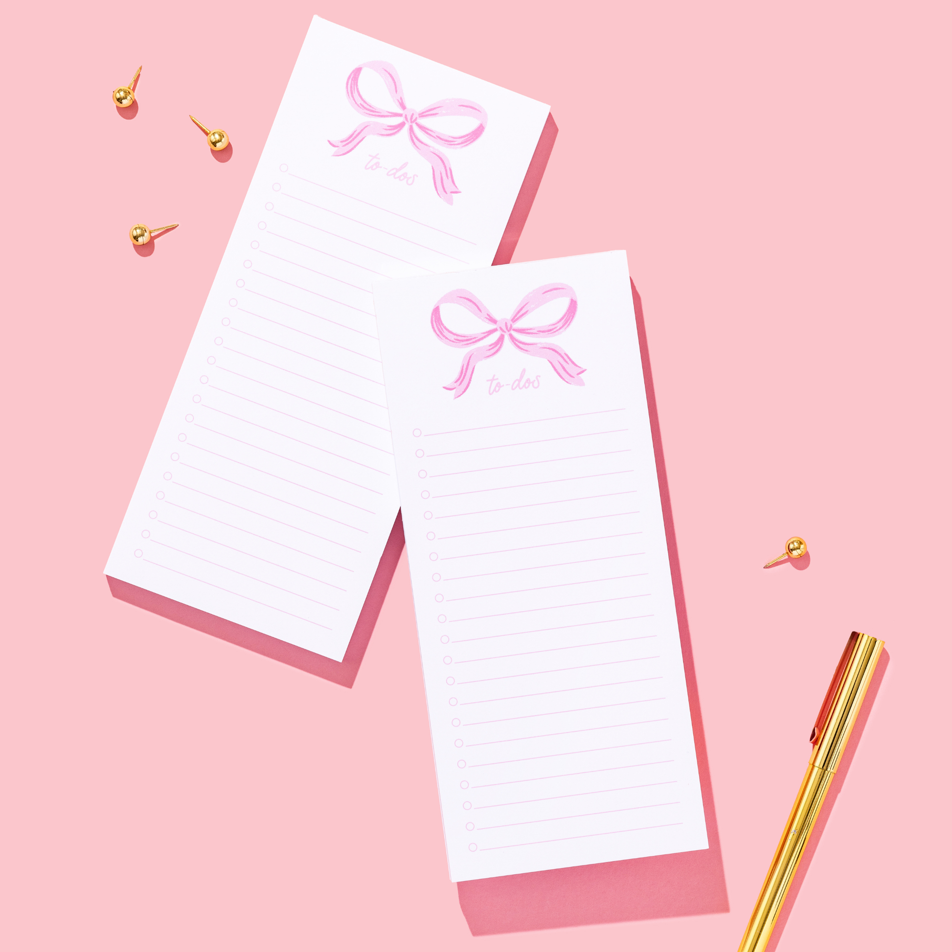 Shelby Parks Pink Bow To-Dos Notepad
