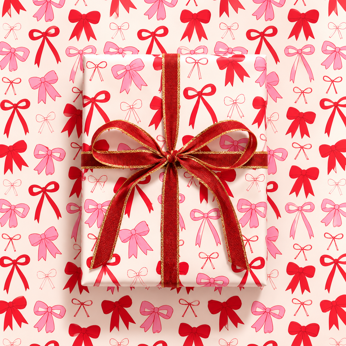 JCS x @nashvilletash Holiday Bows Gift Wrap Sheets