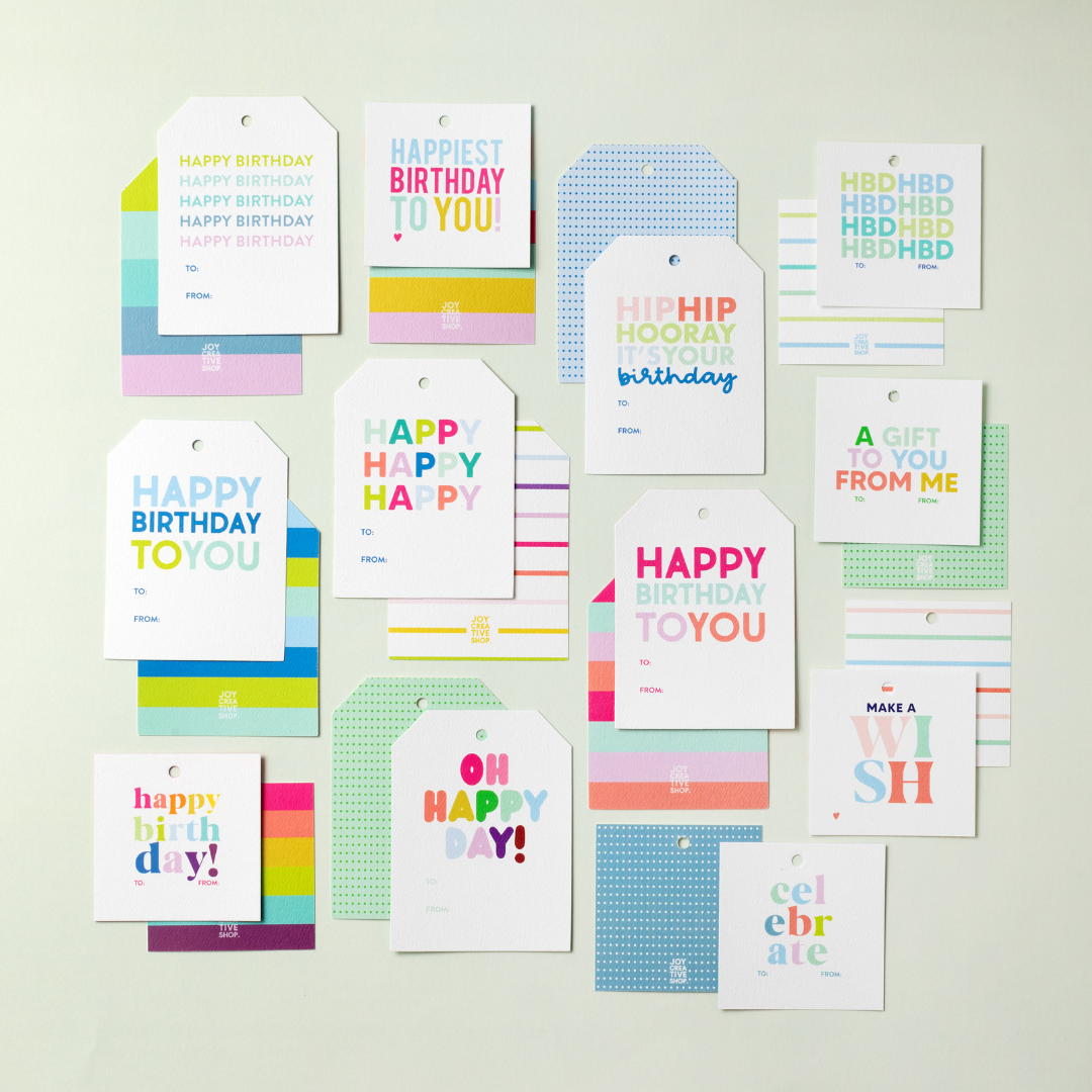 Birthday Bag of Tags