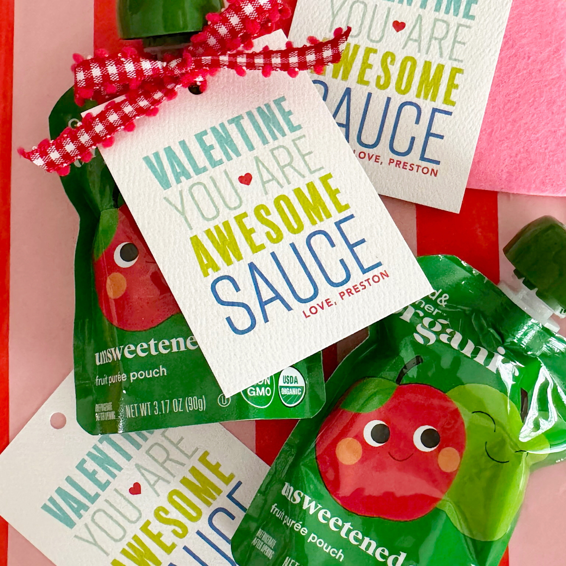 PRINTABLE You are Awesome Sauce Gift Tag Blue