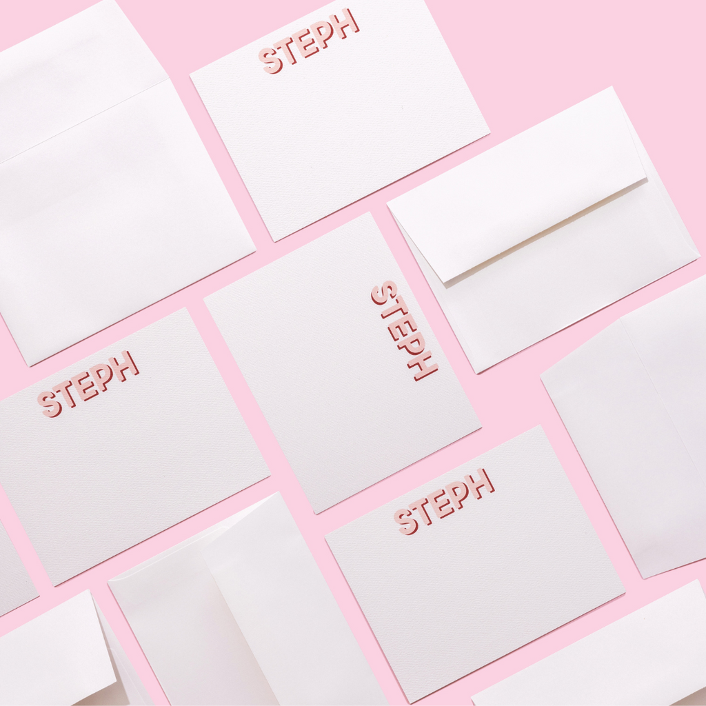 Modern Classics Personalized Stationery