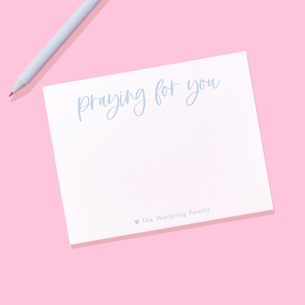 Praying for You Personalized Stationery