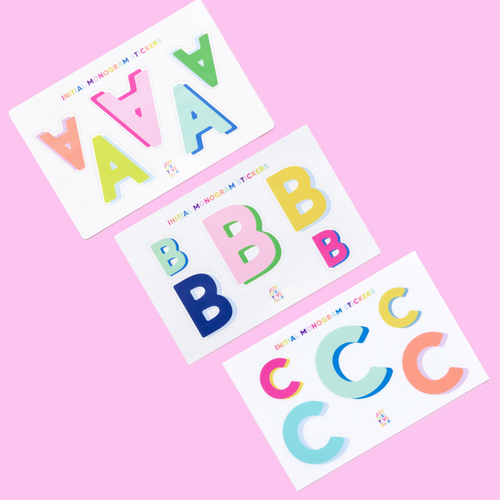 Vinyl Alphabet Stickers - Single Letter Sheets