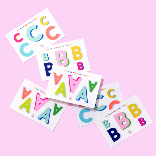 Vinyl Alphabet Stickers - Single Letter Sheets