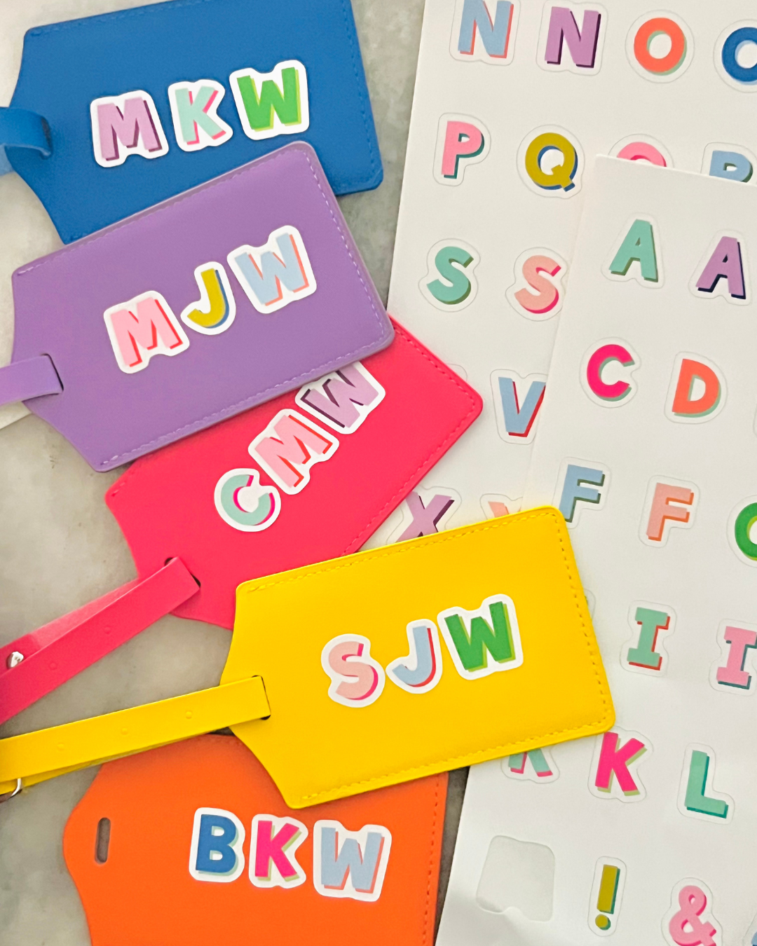 Mini Vinyl Alphabet Stickers