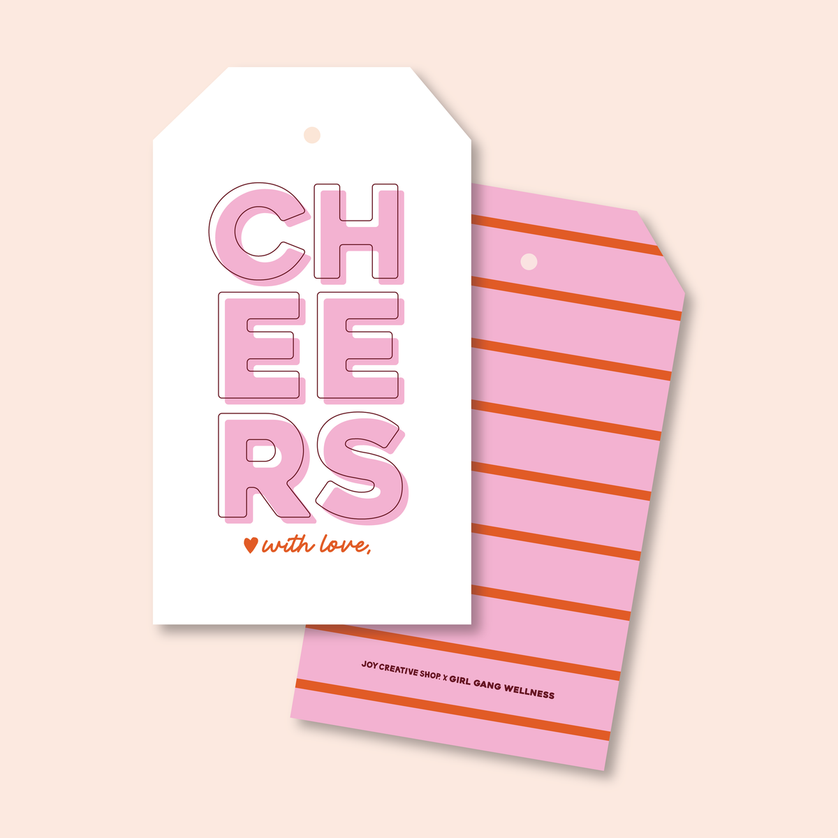 JCS x Girl Gang Wellness - Cheers Gift Tags