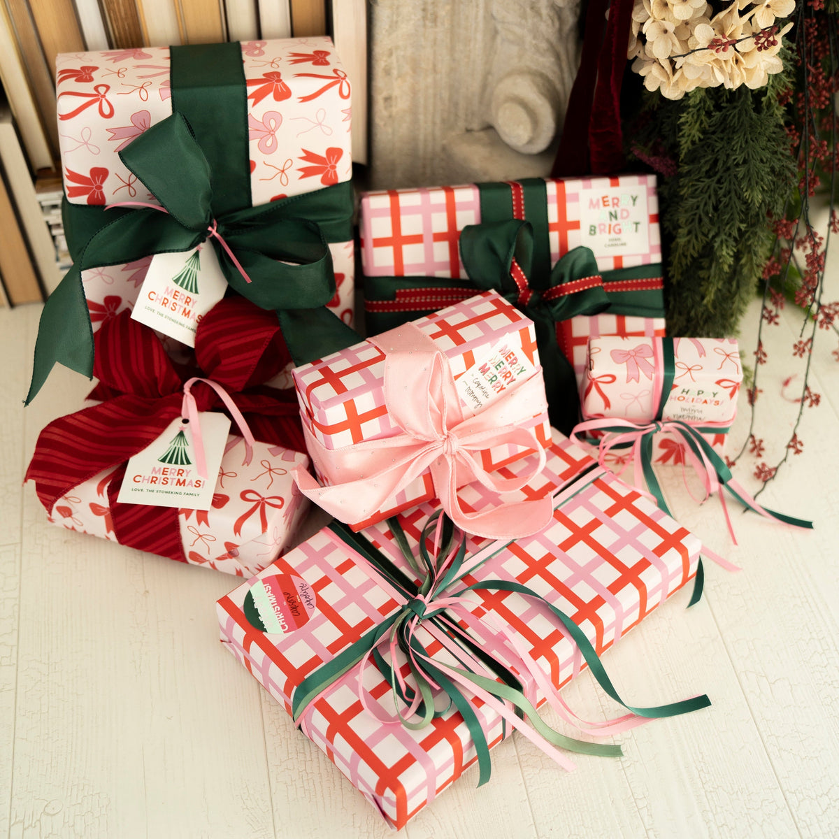 JCS x @nashvilletash Holiday Plaid Gift Wrap