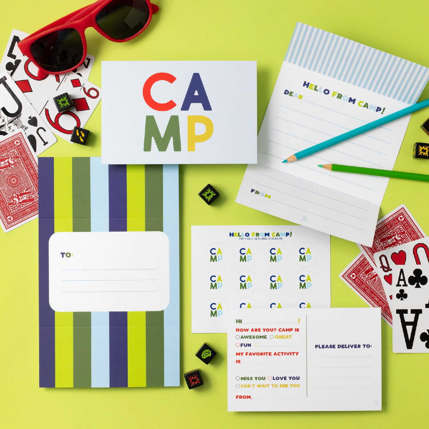 Camp Tri-fold - Blue