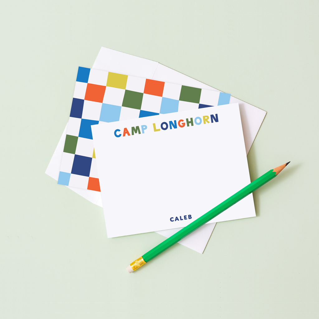 Camp Vibes Personalized Stationery