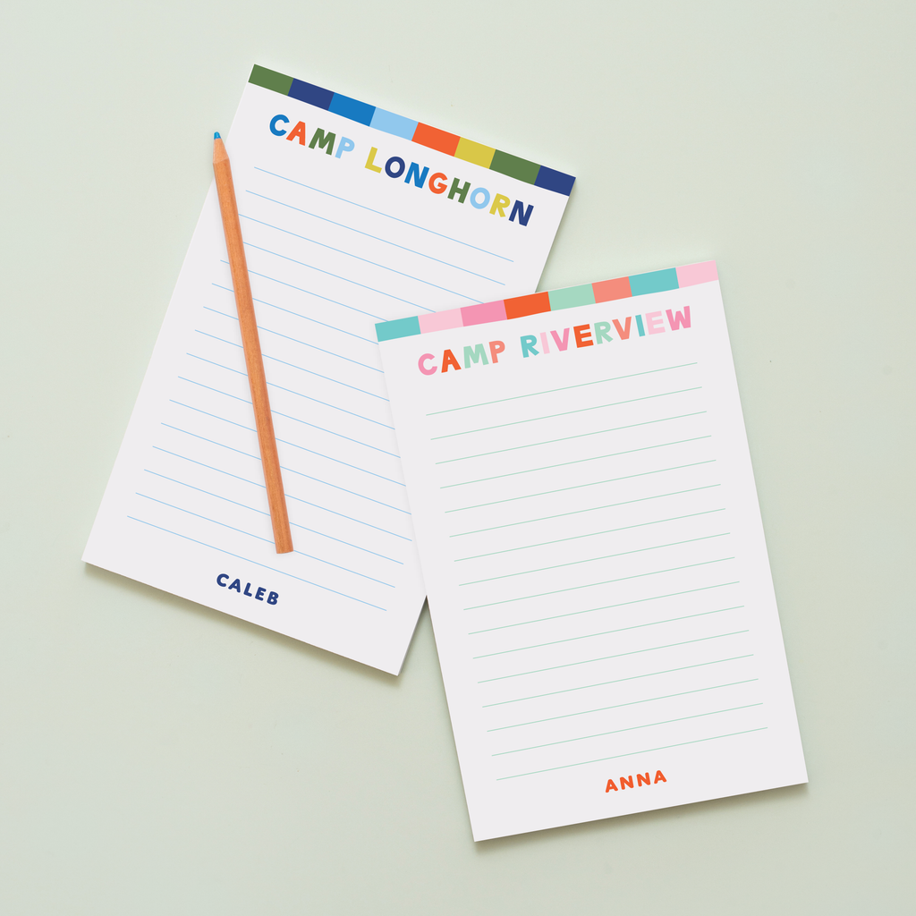 Camp Vibes Personalized Notepad