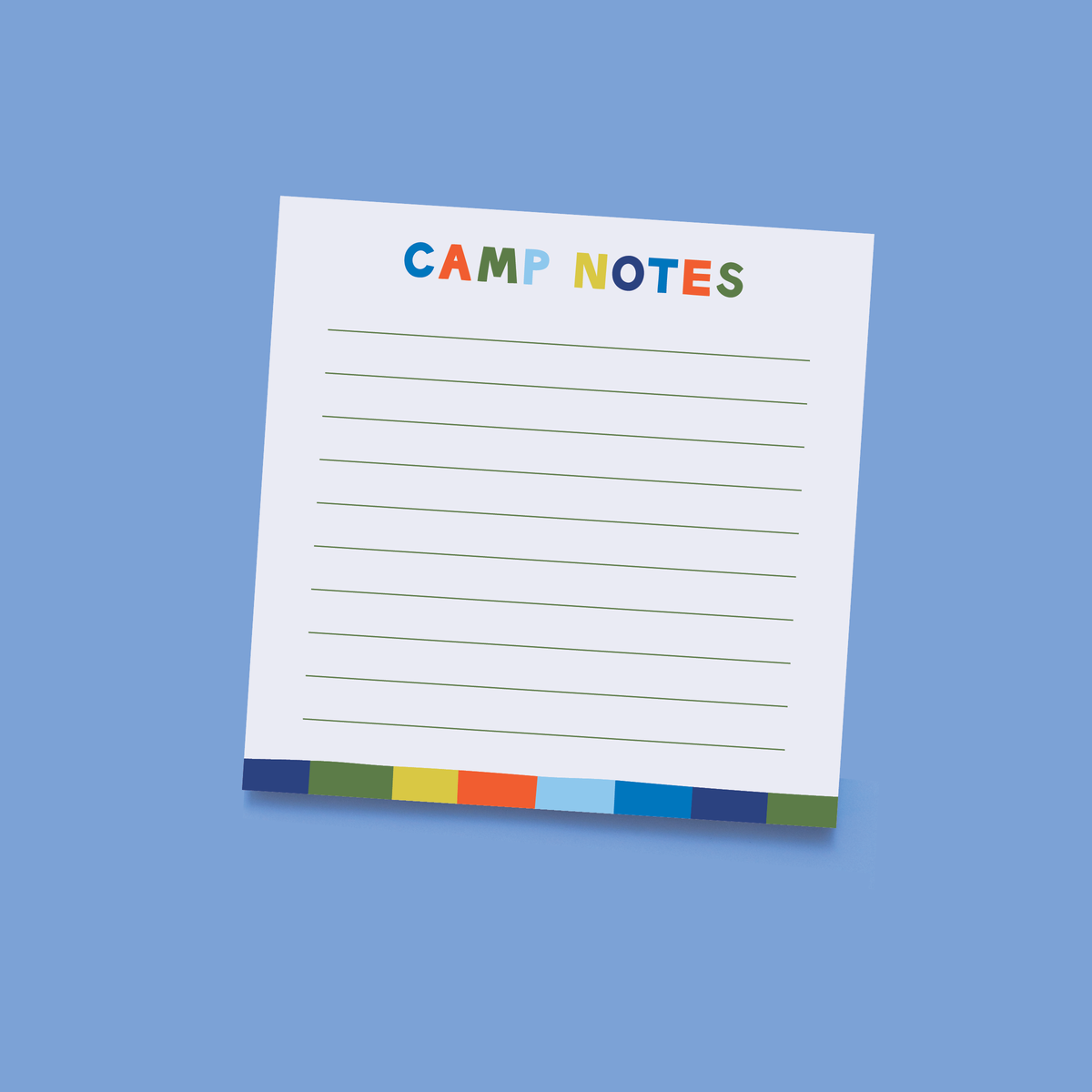 Camp Vibes Square Notepad