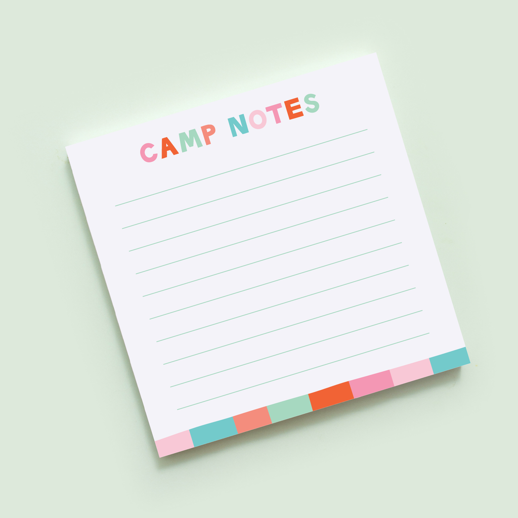 Camp Vibes Square Notepad